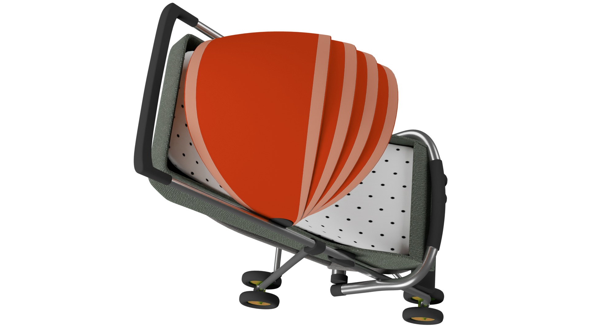 Baby  Stroller 3D model_8