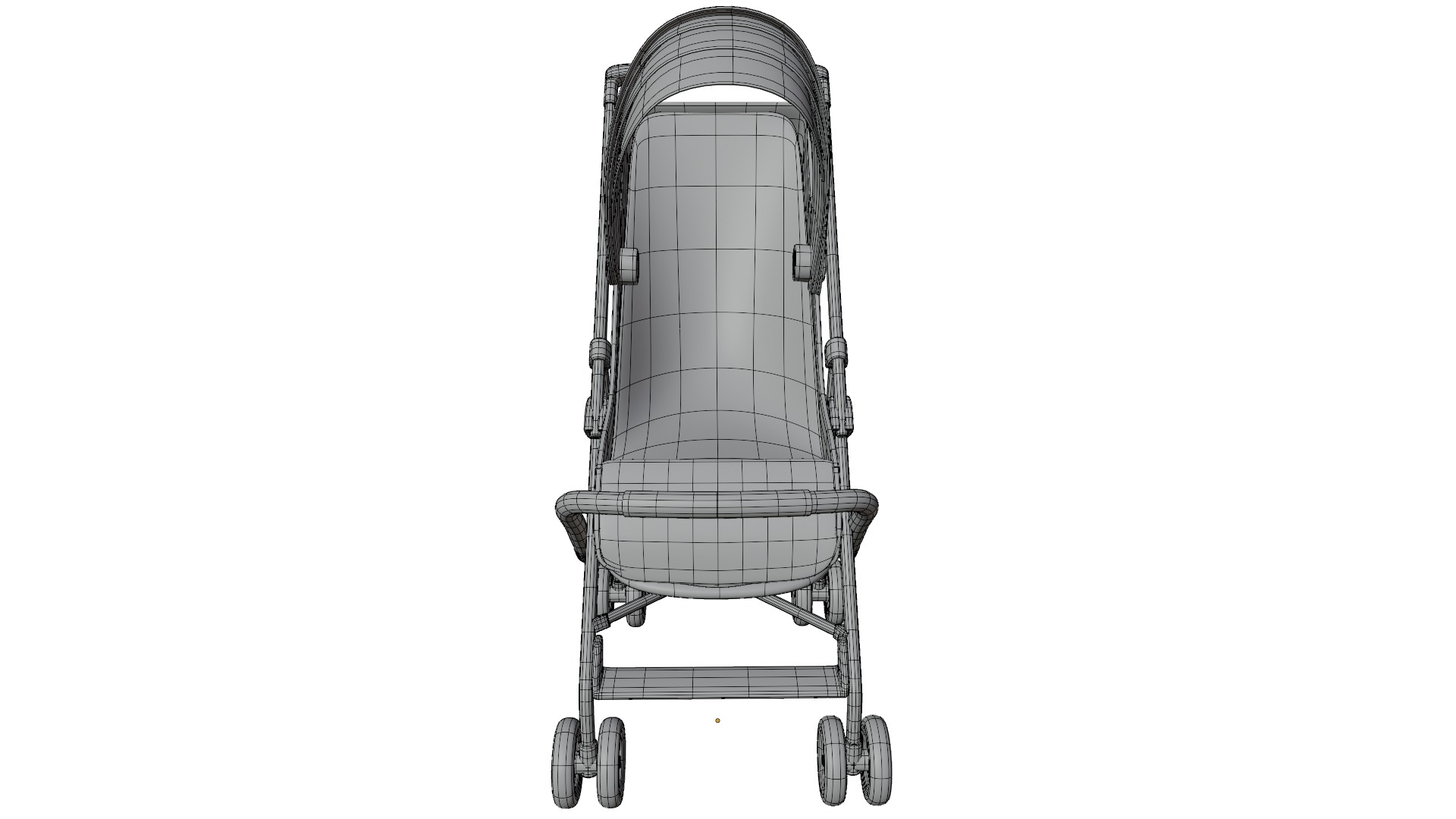 Baby  Stroller 3D model_10