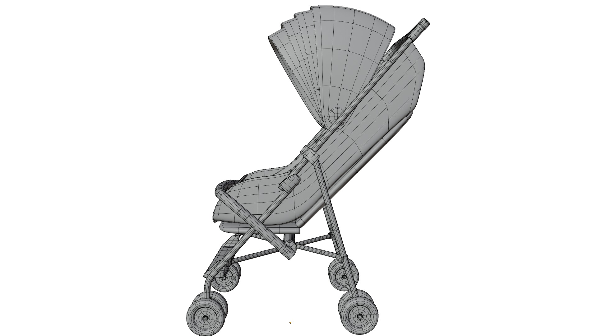Baby  Stroller 3D model_12