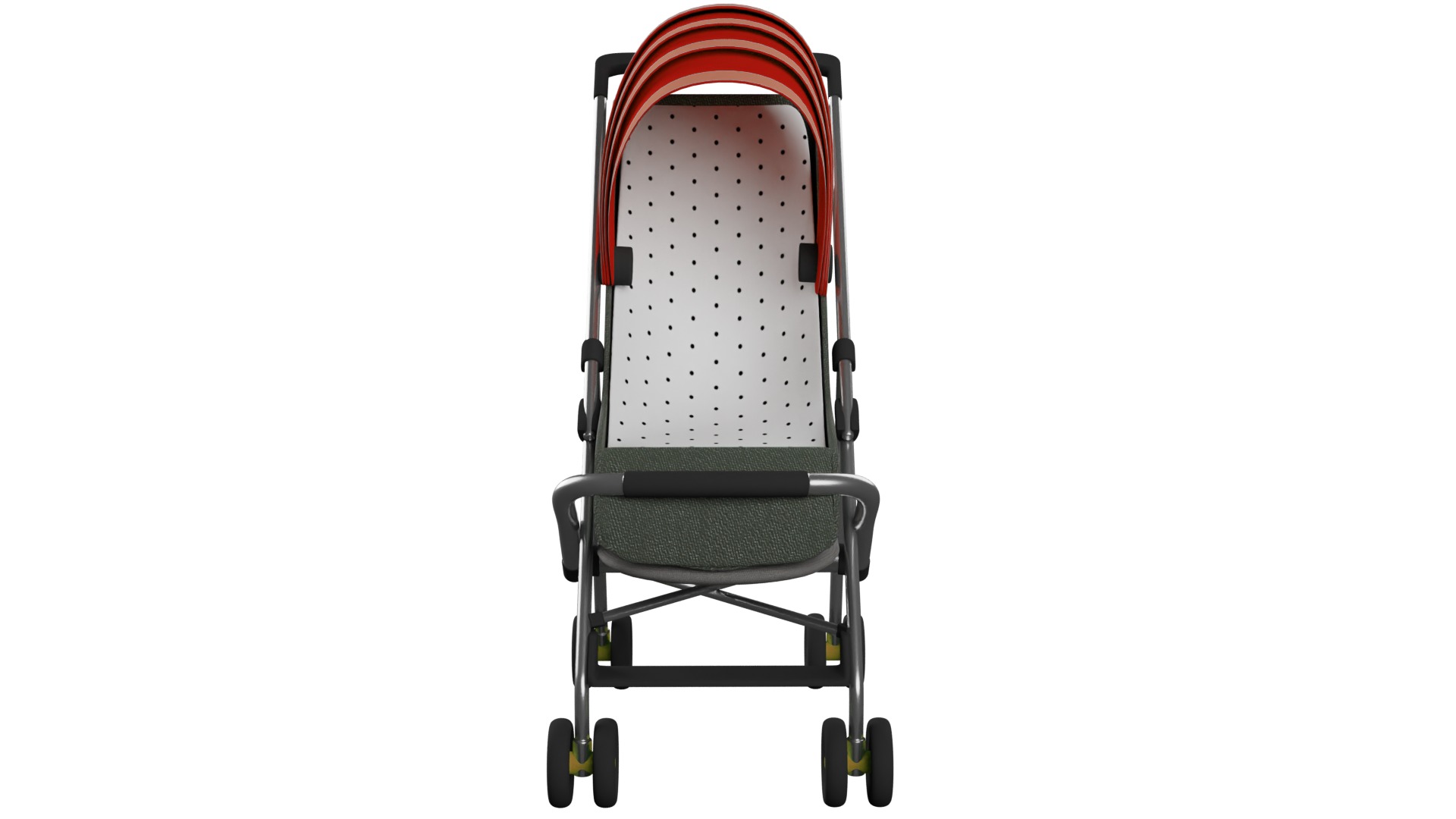 Baby  Stroller 3D model_2