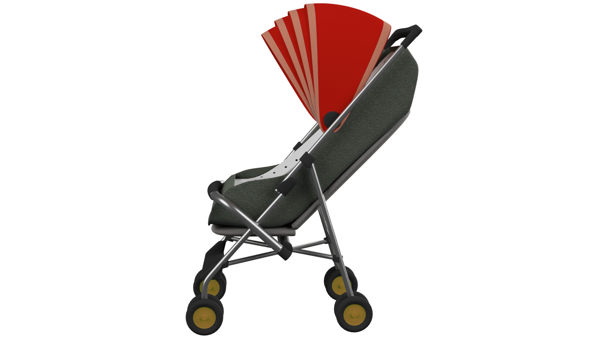 Baby  Stroller 3D model_3