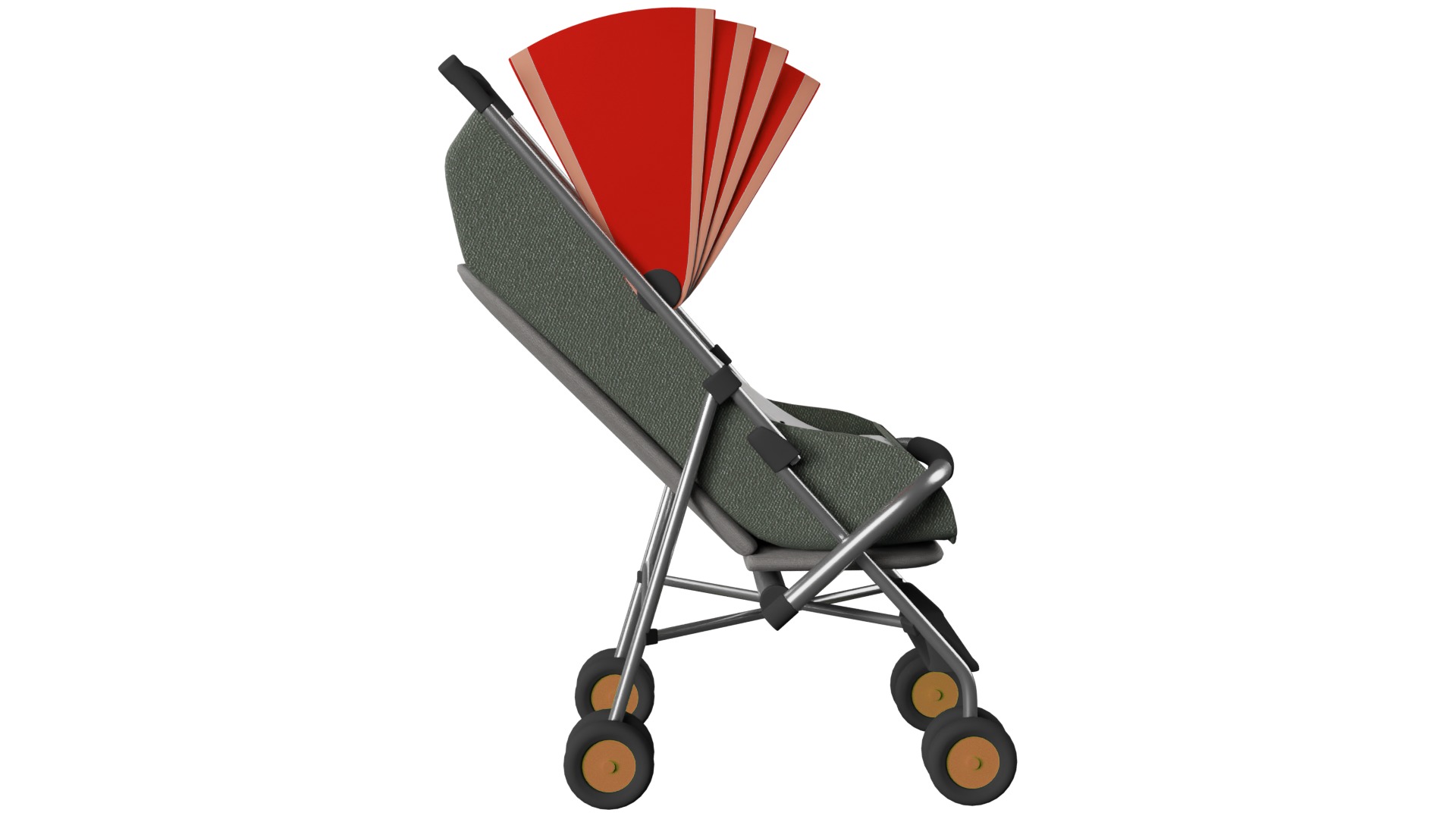 Baby  Stroller 3D model_7