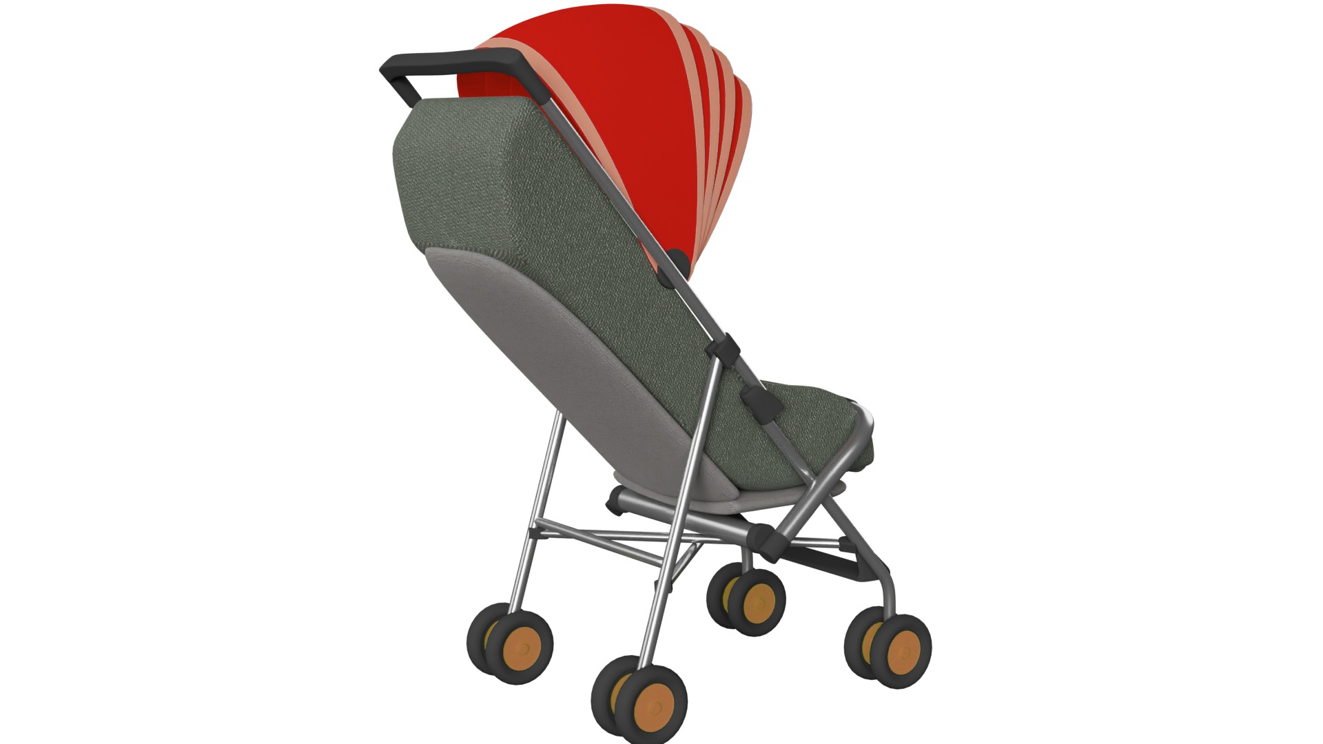 Baby  Stroller 3D model_6