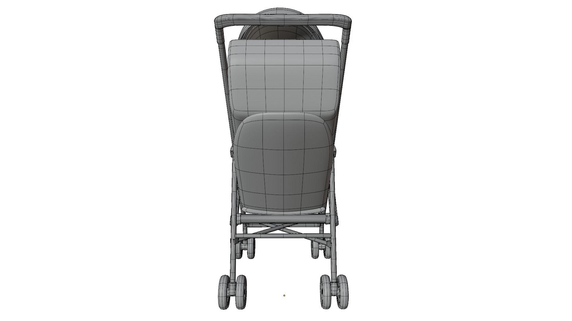 Baby  Stroller 3D model_14