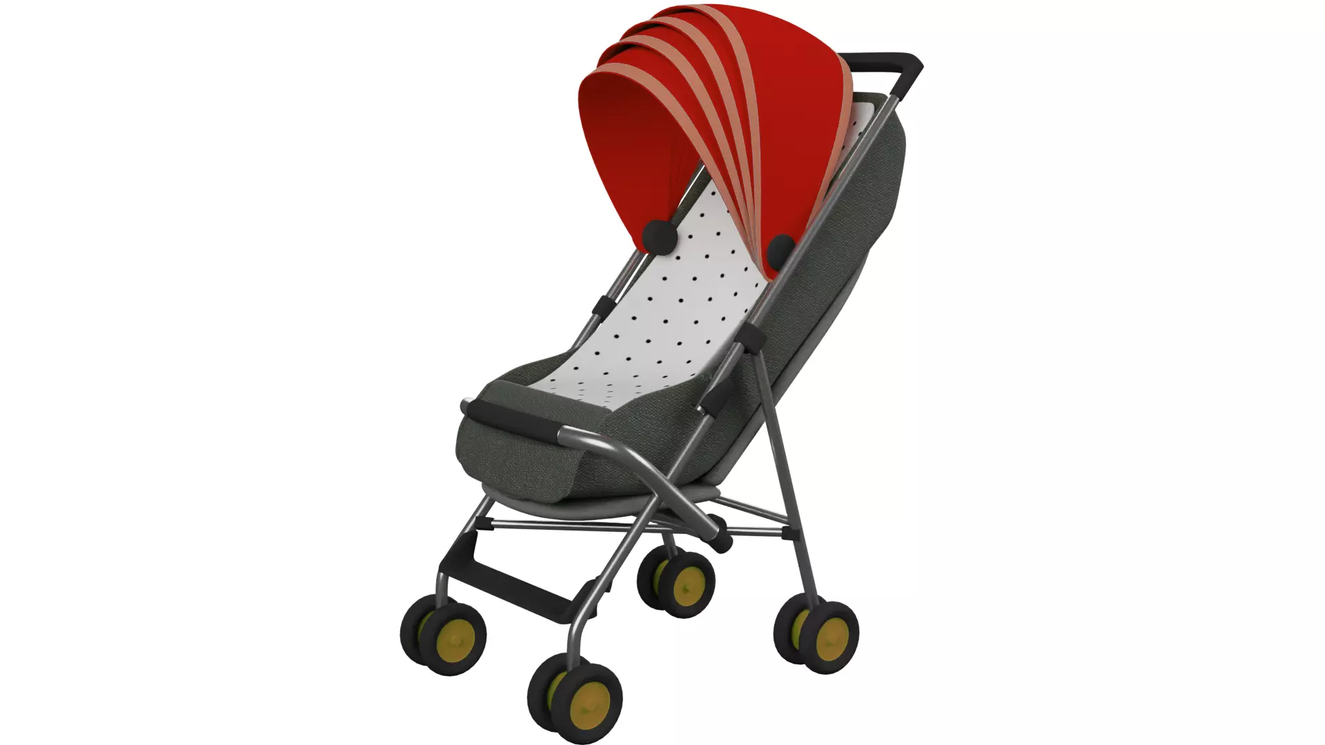 Baby  Stroller 3D model_0