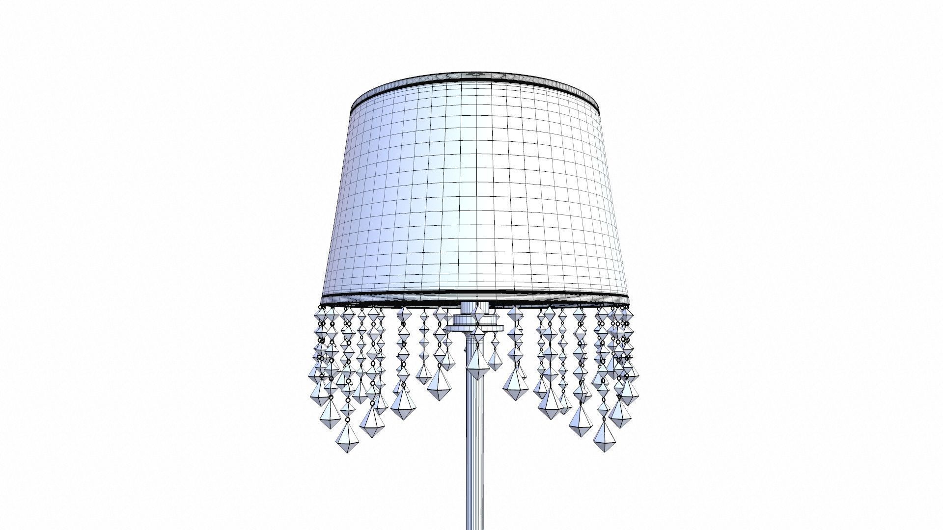 Modern Table Lamp Low-poly 3D model_8