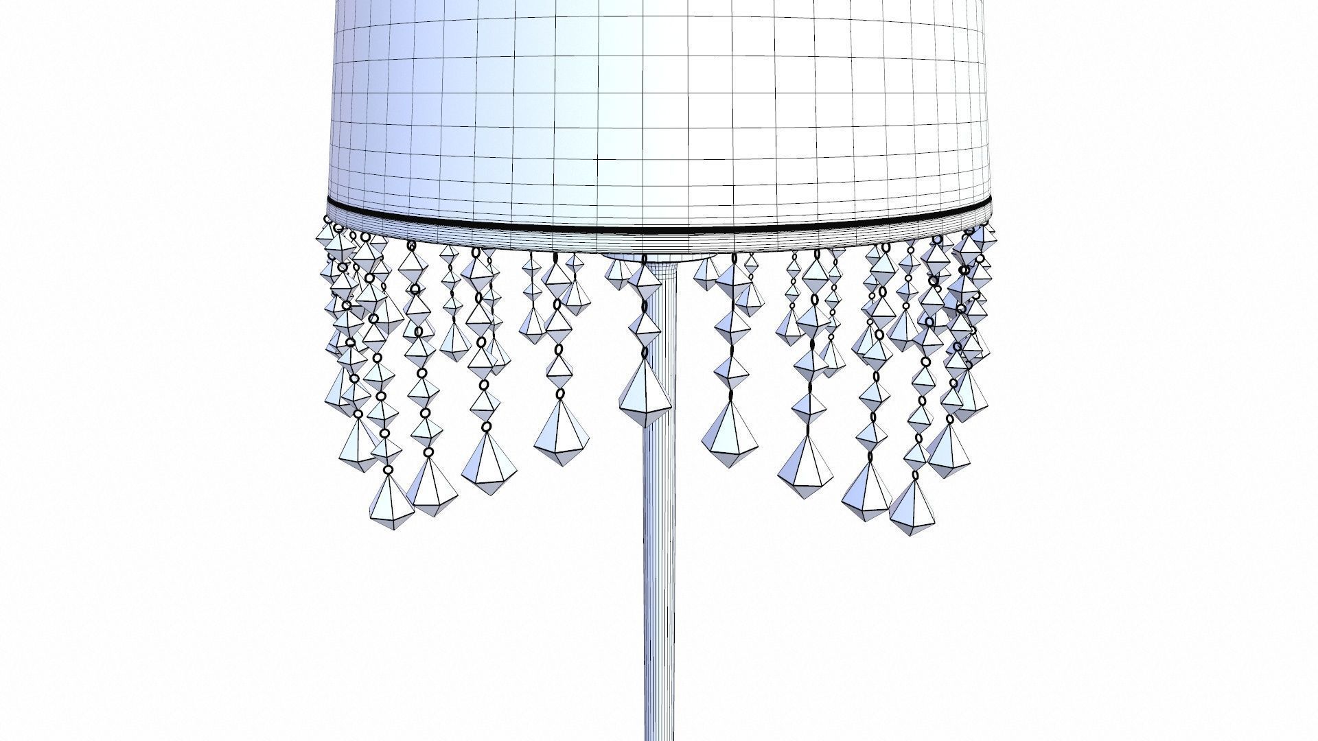 Modern Table Lamp Low-poly 3D model_7