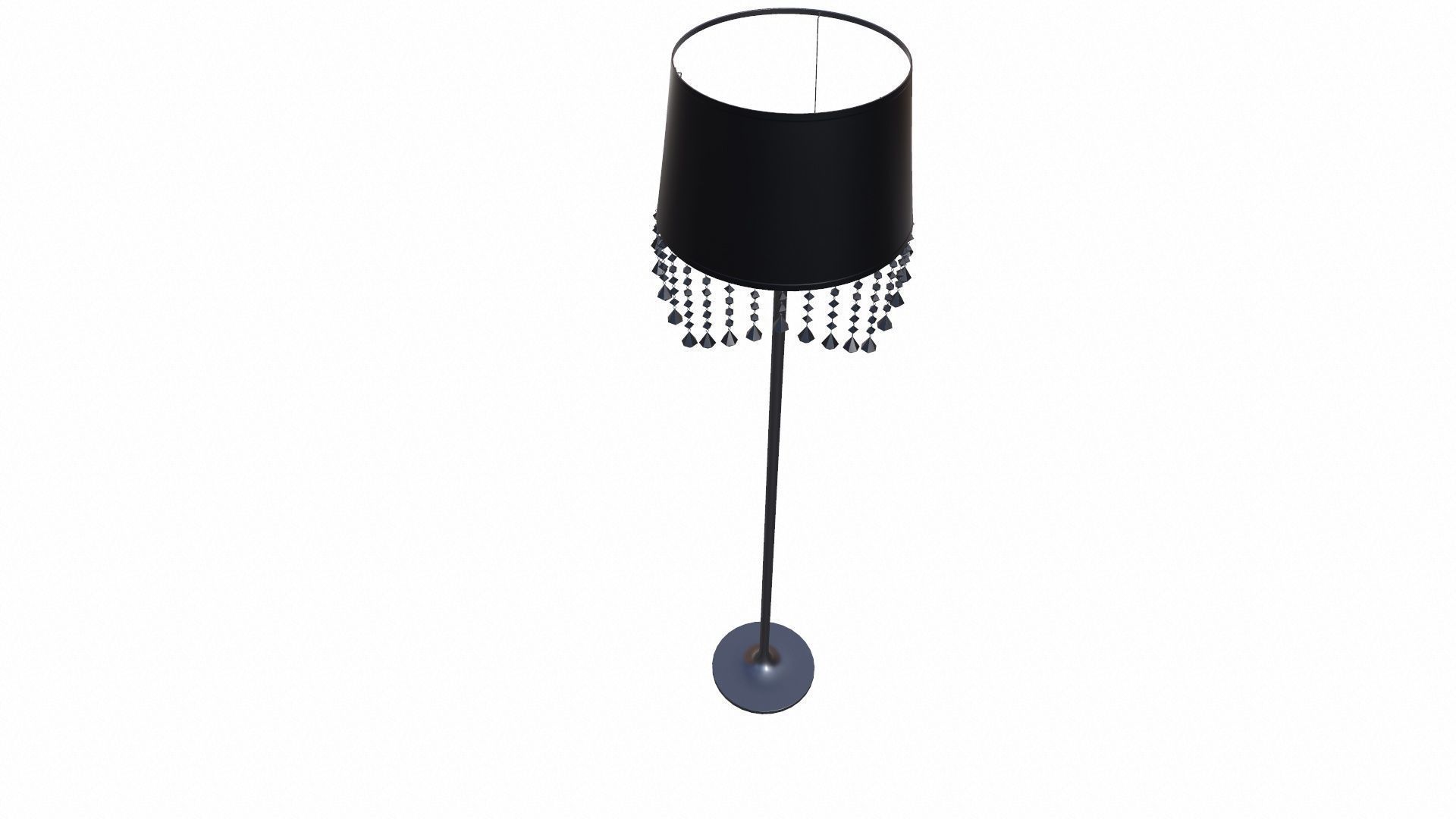 Modern Table Lamp Low-poly 3D model_5