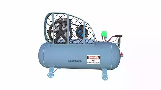 Air Compressor Abac Low-poly 3D model