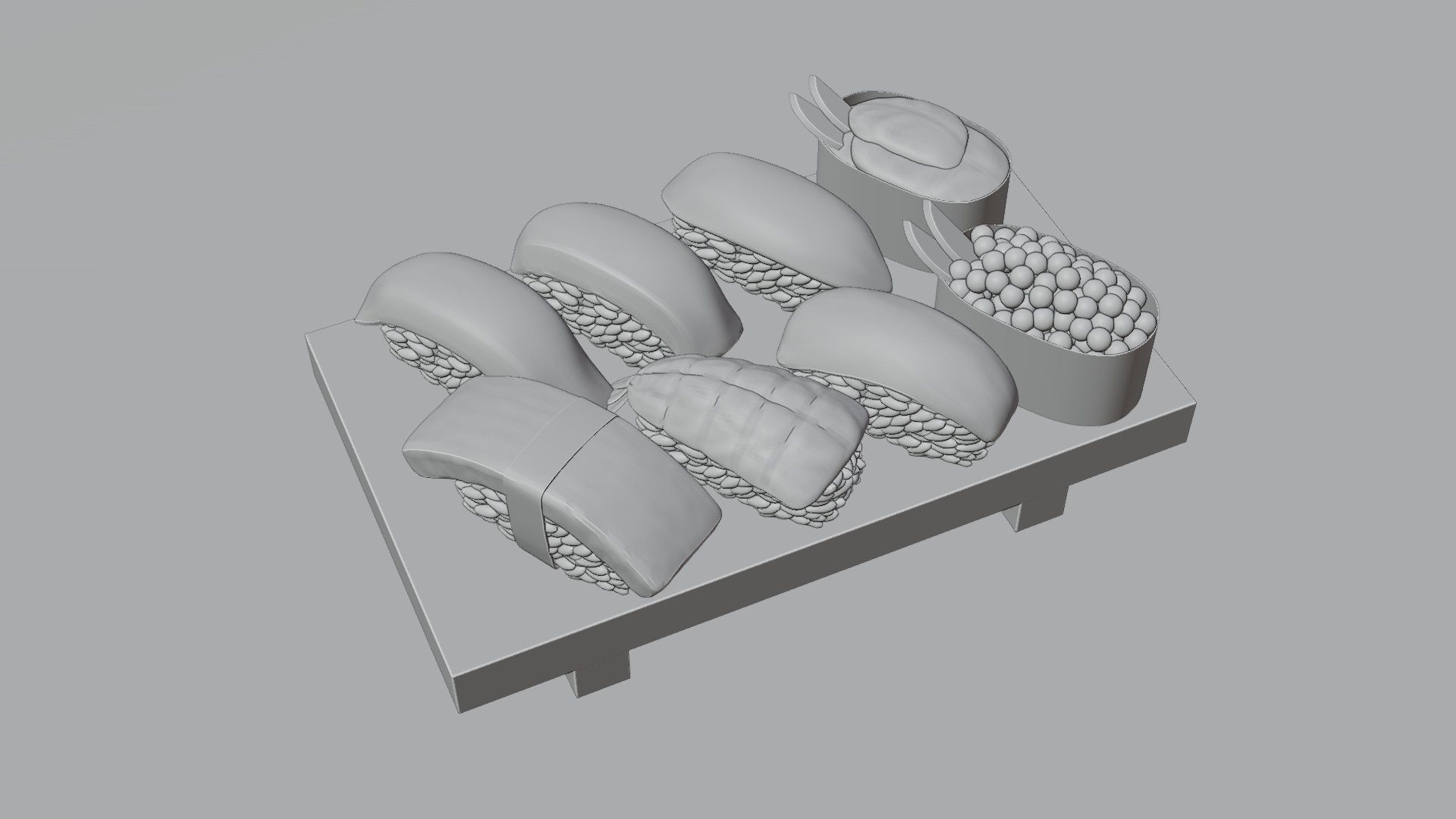 Sushi 3D model_1