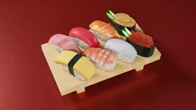 Sushi 3D model