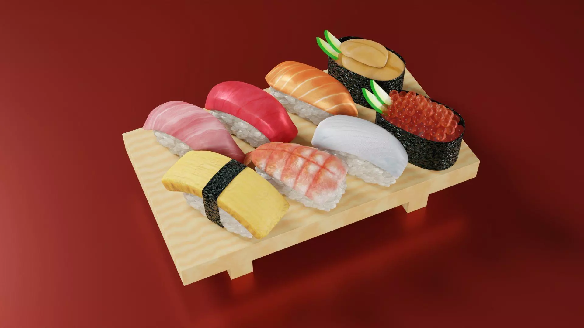 Sushi 3D model_0