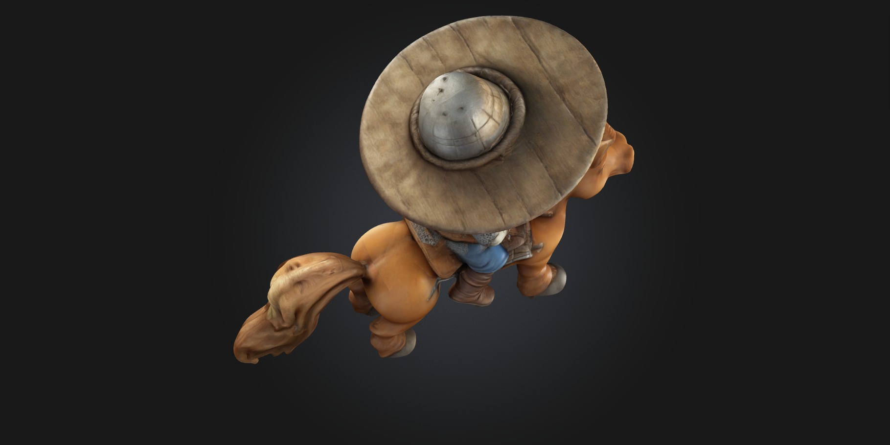 A Chibi Style Medieval Farmer 3D Model Features 3D print model_5