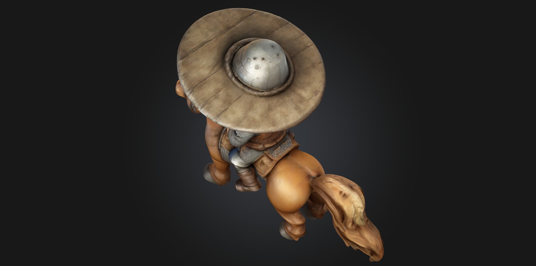A Chibi Style Medieval Farmer 3D Model Features 3D print model_3