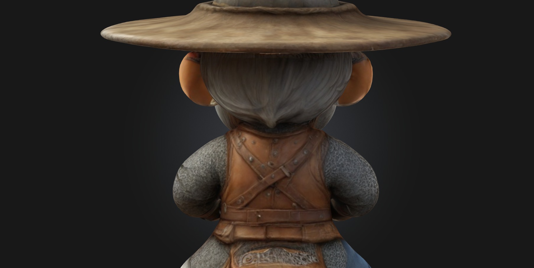 A Chibi Style Medieval Farmer 3D Model Features 3D print model_7