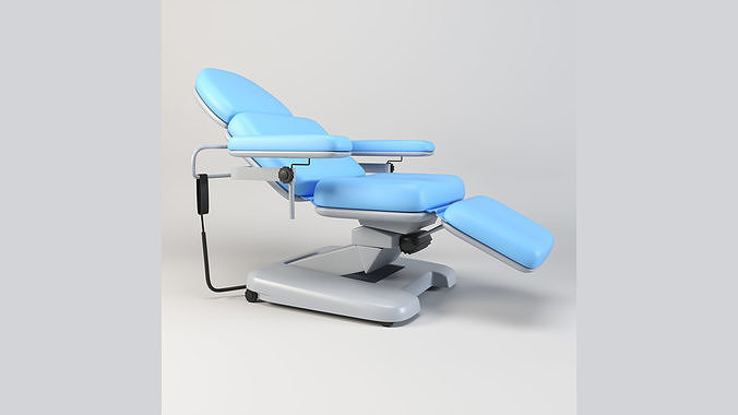 Medical Blood Donation Chair Low-poly 3D model