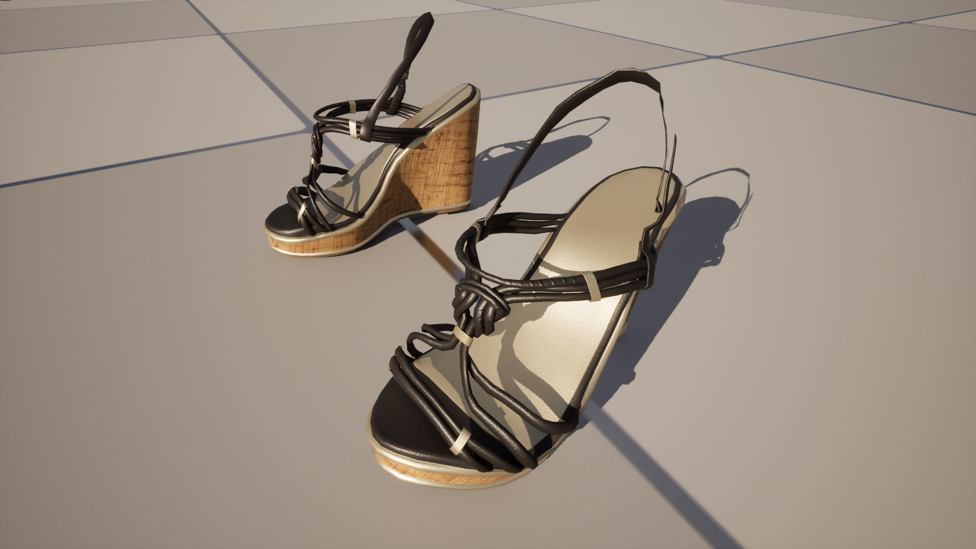 Shoes 217 - All MH Bodies - UE5 Skeletons - Rigged Low-poly 3D model_4