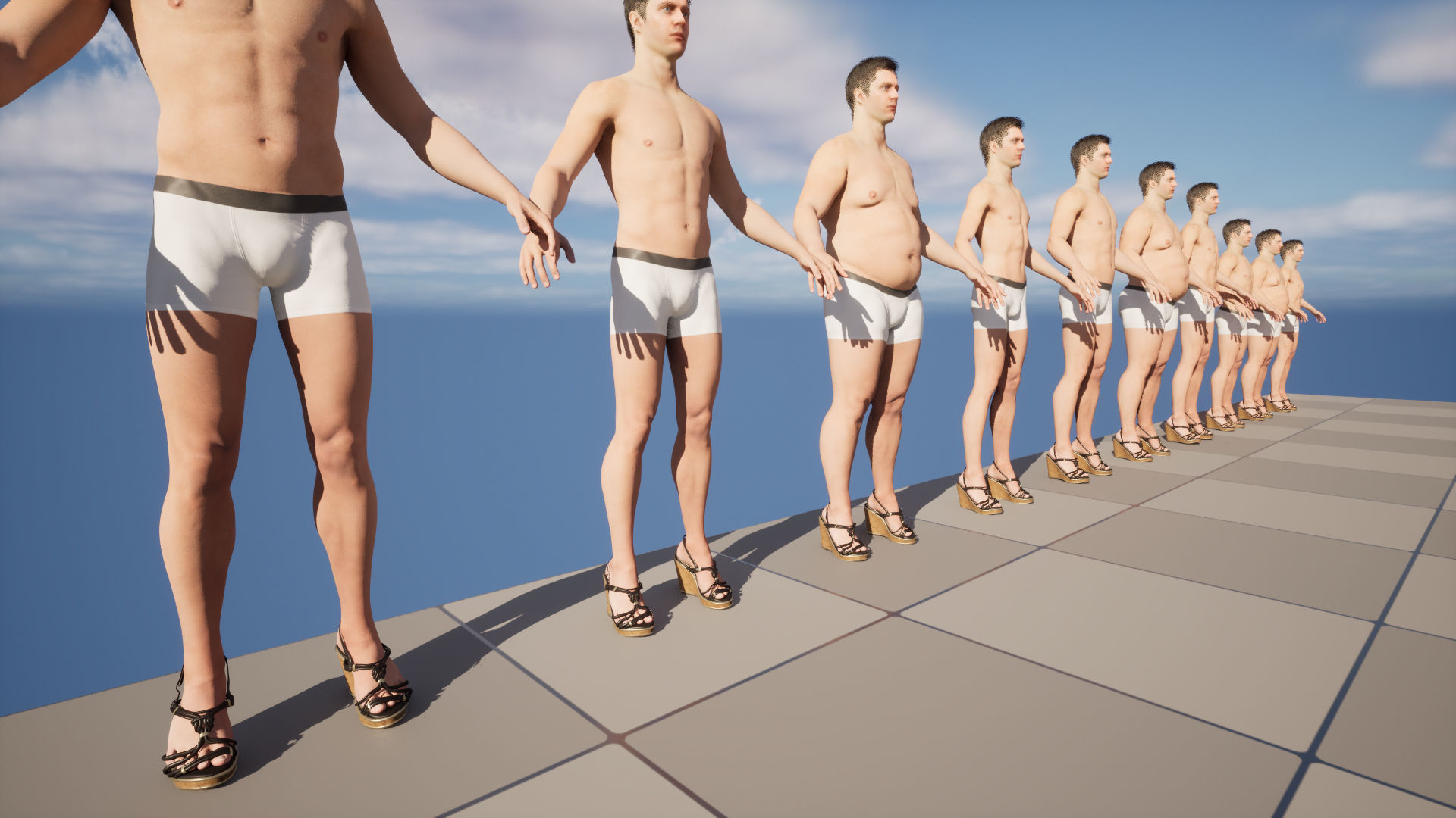 Shoes 217 - All MH Bodies - UE5 Skeletons - Rigged Low-poly 3D model_15