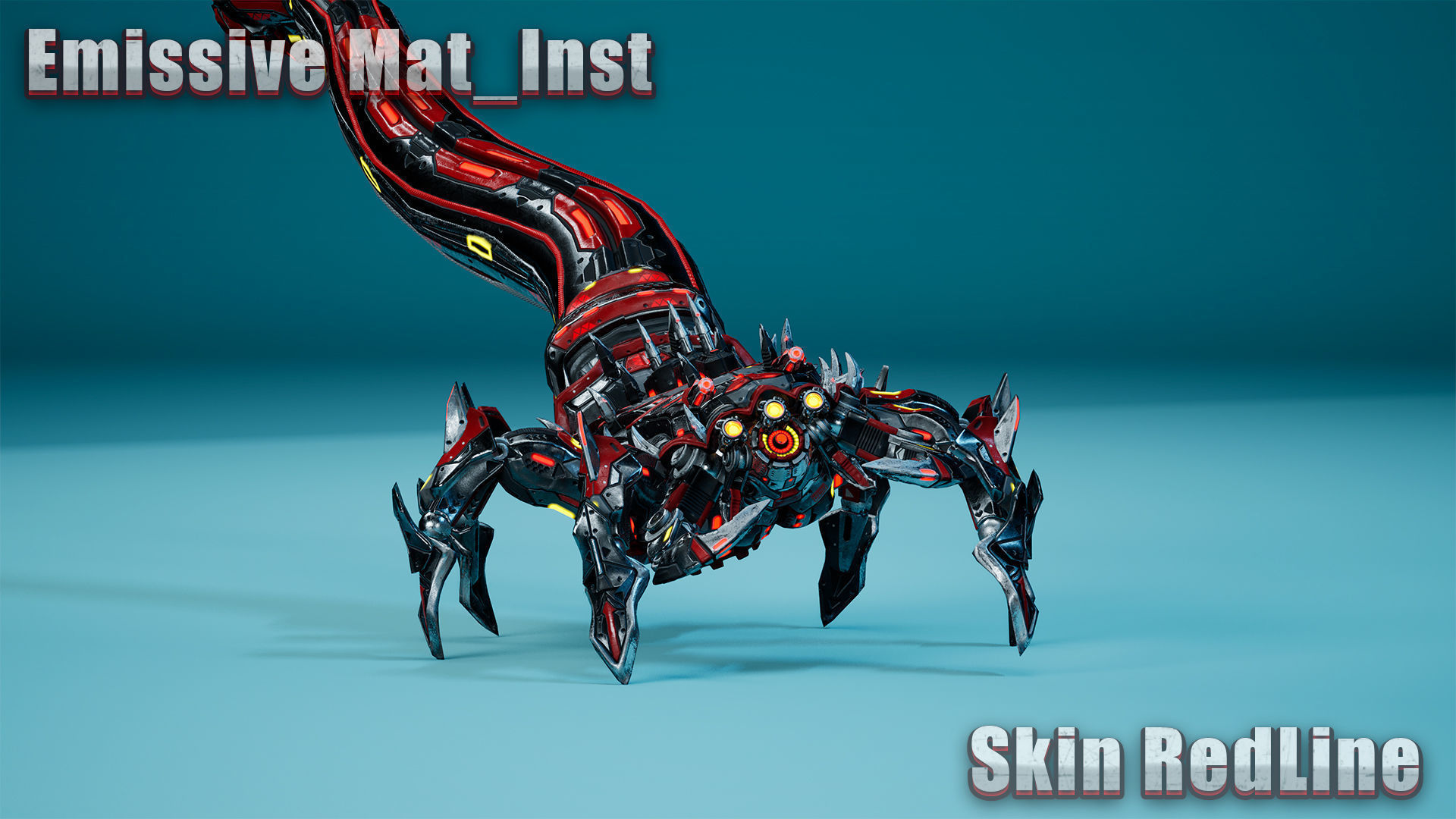 Sci-Fi Tadpole Low-poly 3D model_5