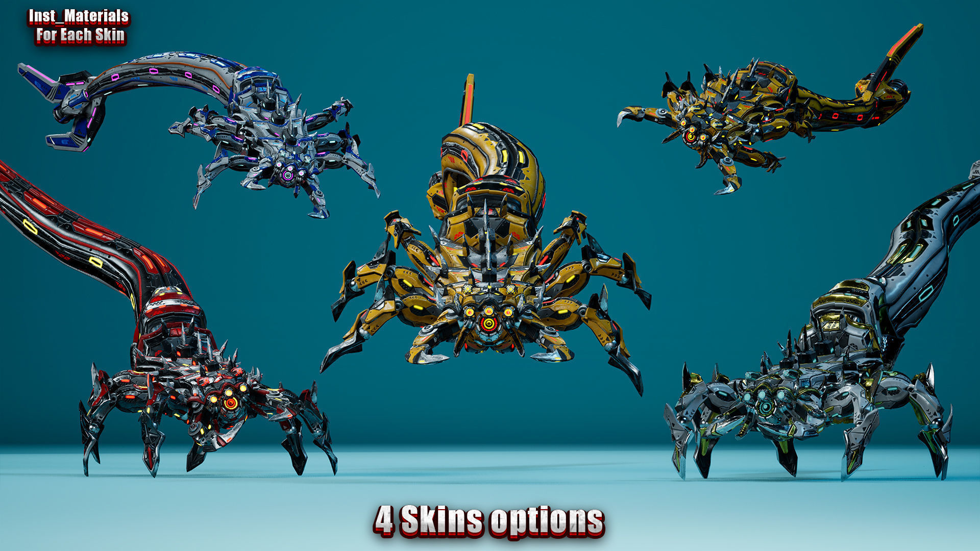 Sci-Fi Tadpole Low-poly 3D model_2