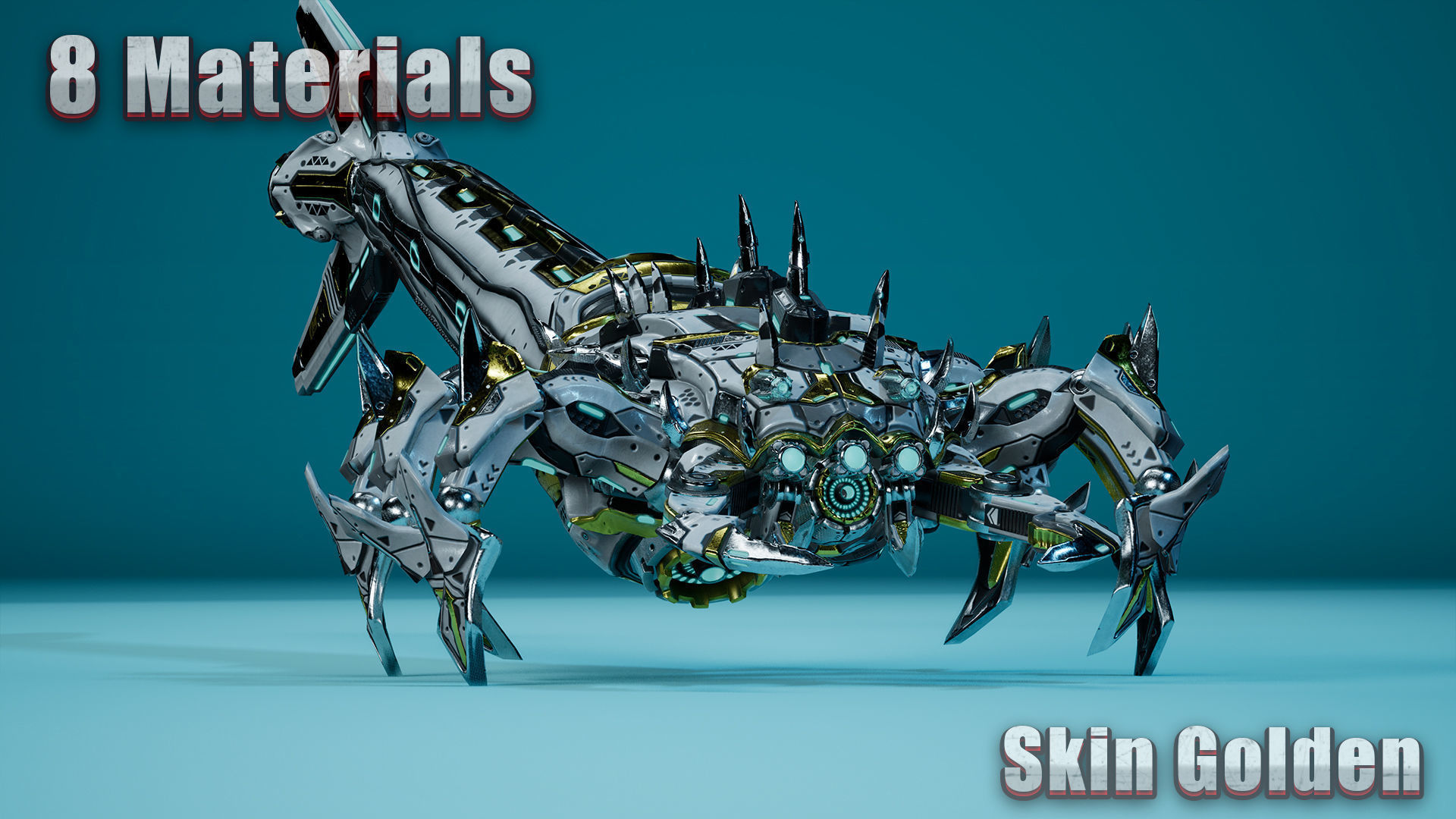 Sci-Fi Tadpole Low-poly 3D model_6