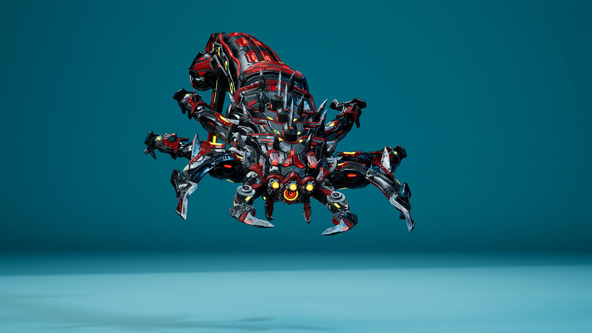 Sci-Fi Tadpole Low-poly 3D model_13