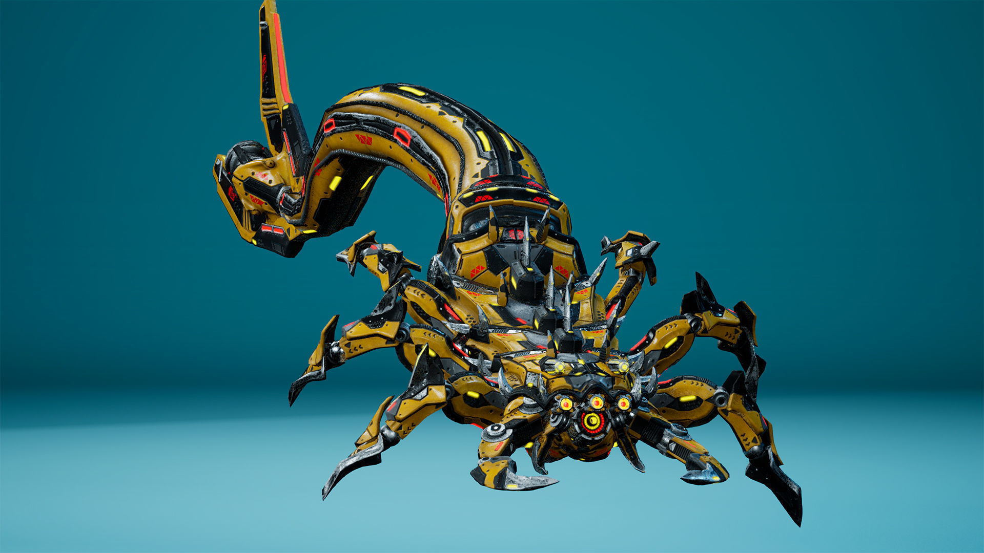 Sci-Fi Tadpole Low-poly 3D model_7