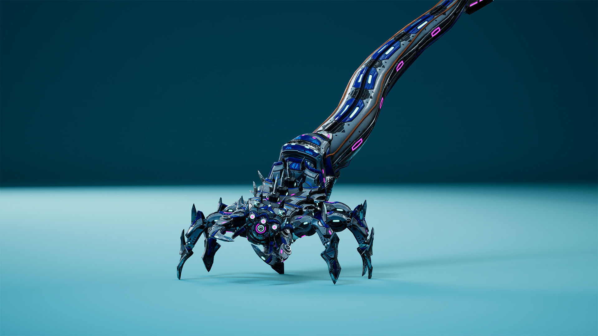 Sci-Fi Tadpole Low-poly 3D model_11