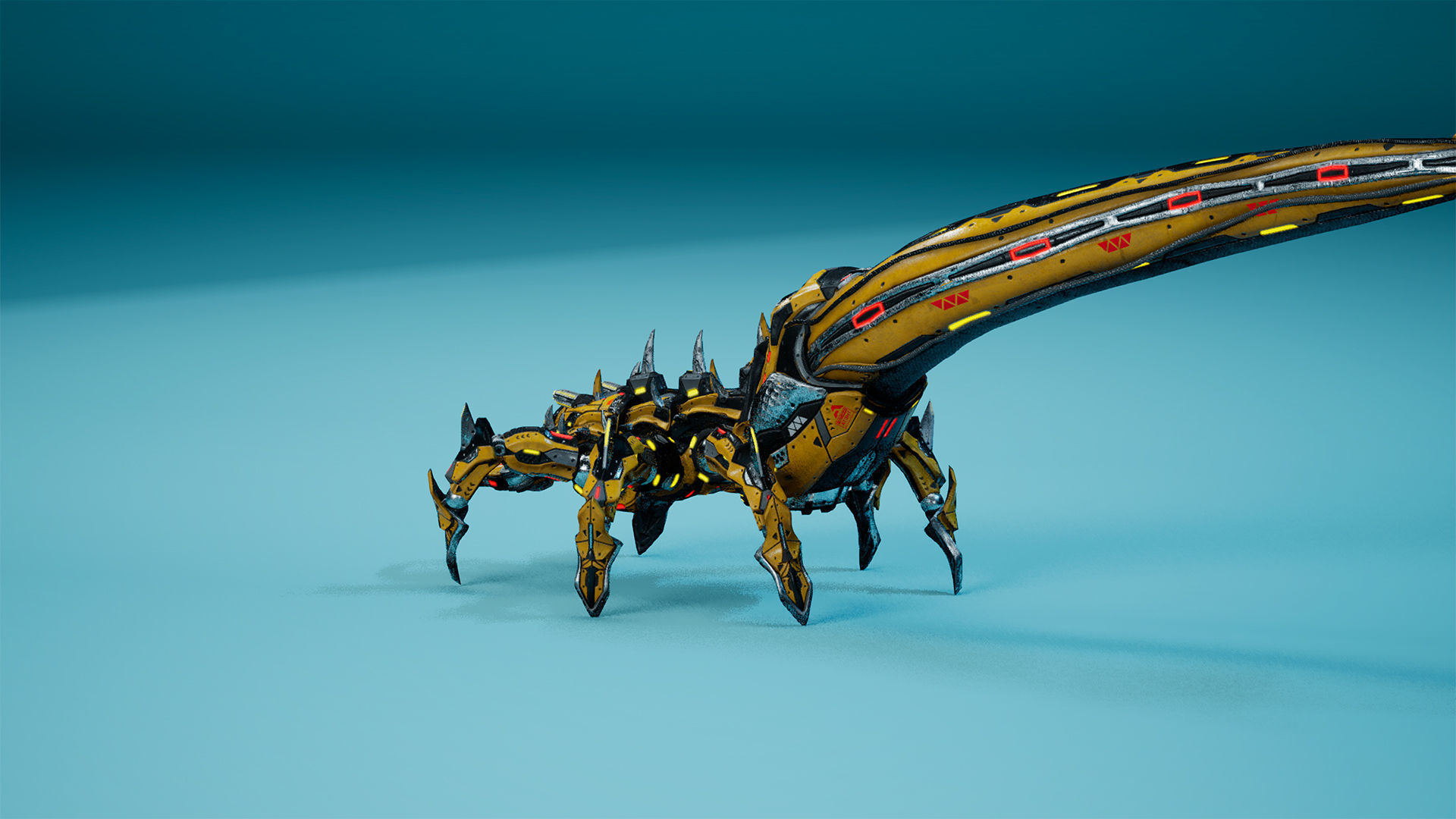 Sci-Fi Tadpole Low-poly 3D model_9