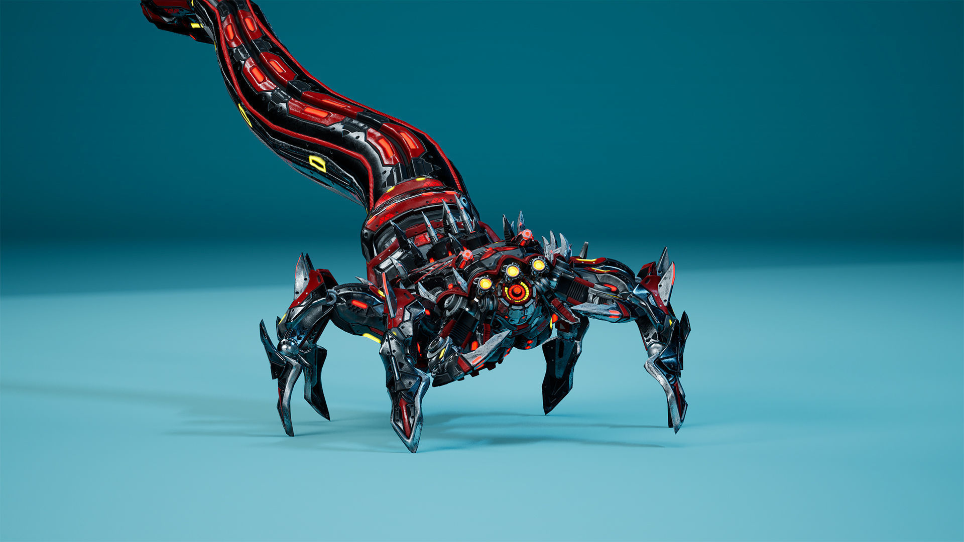 Sci-Fi Tadpole Low-poly 3D model_14