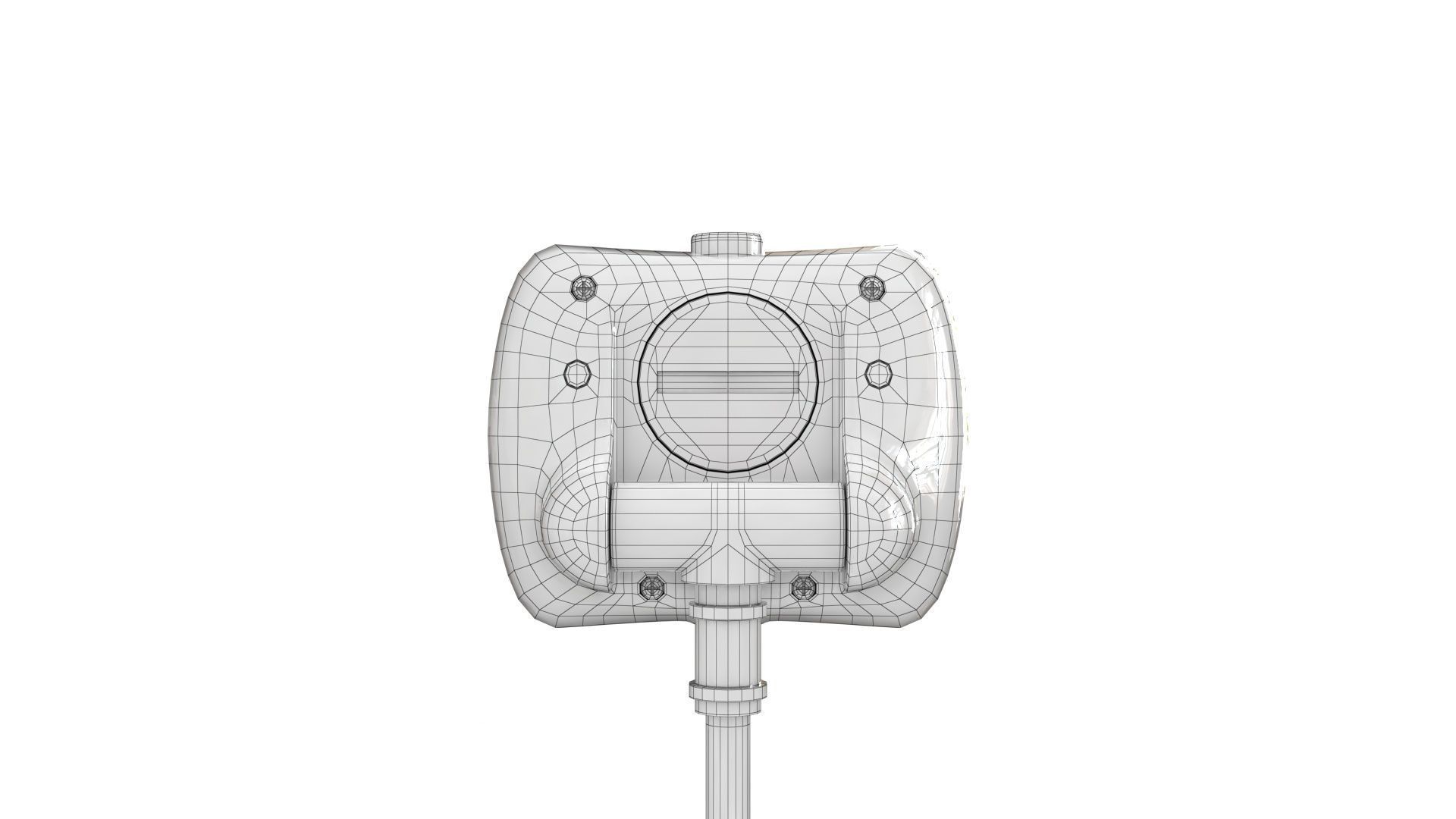 Digital Candy Thermometer  Low-poly 3D model_19