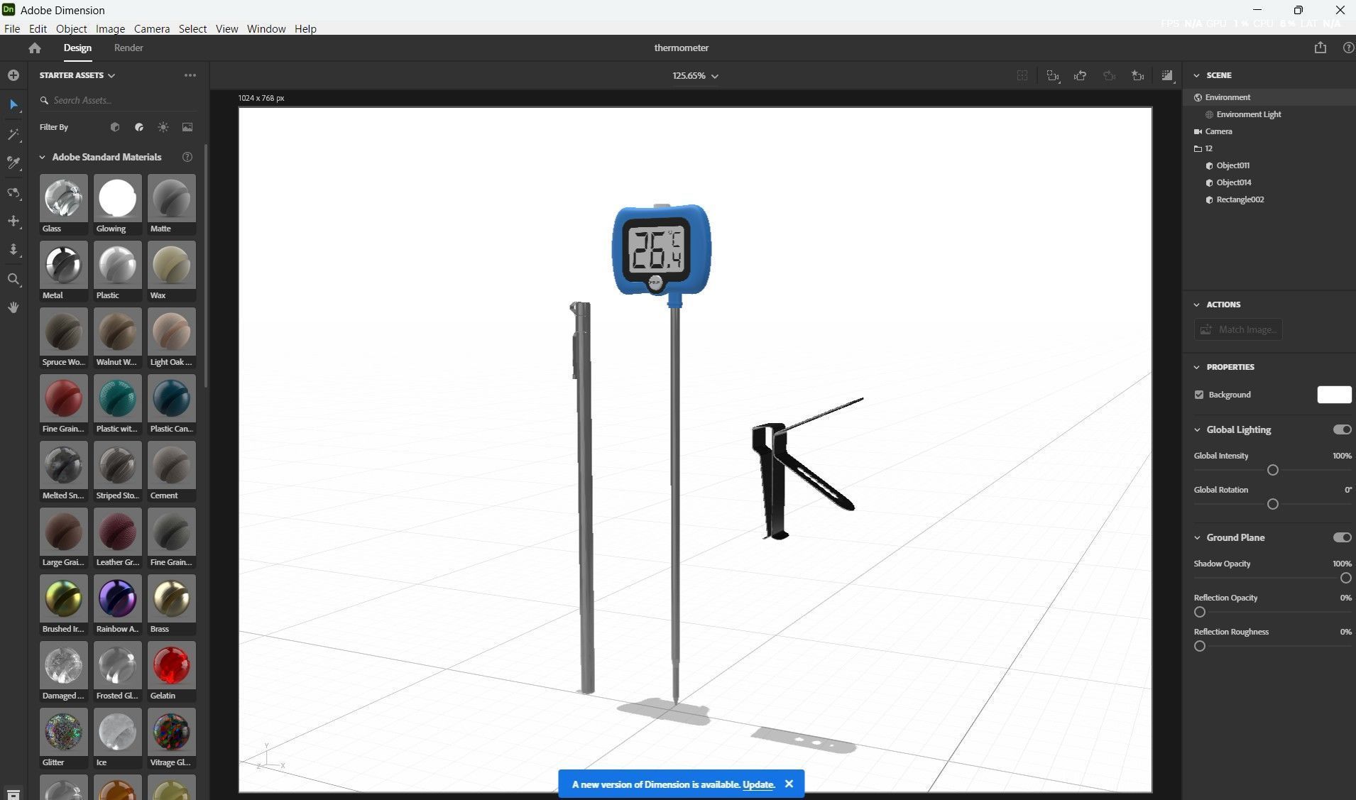 Digital Candy Thermometer  Low-poly 3D model_21