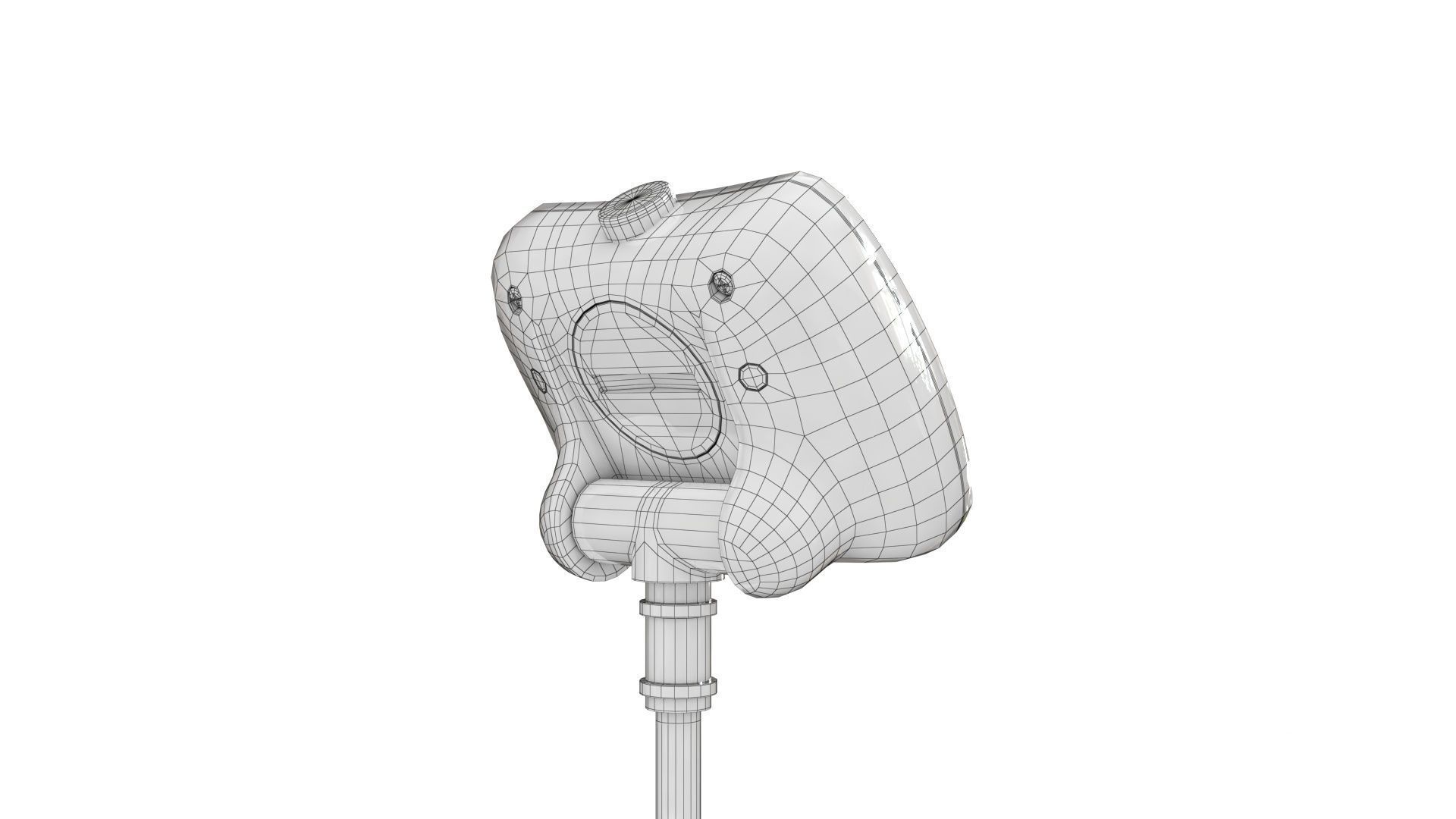 Digital Candy Thermometer  Low-poly 3D model_12