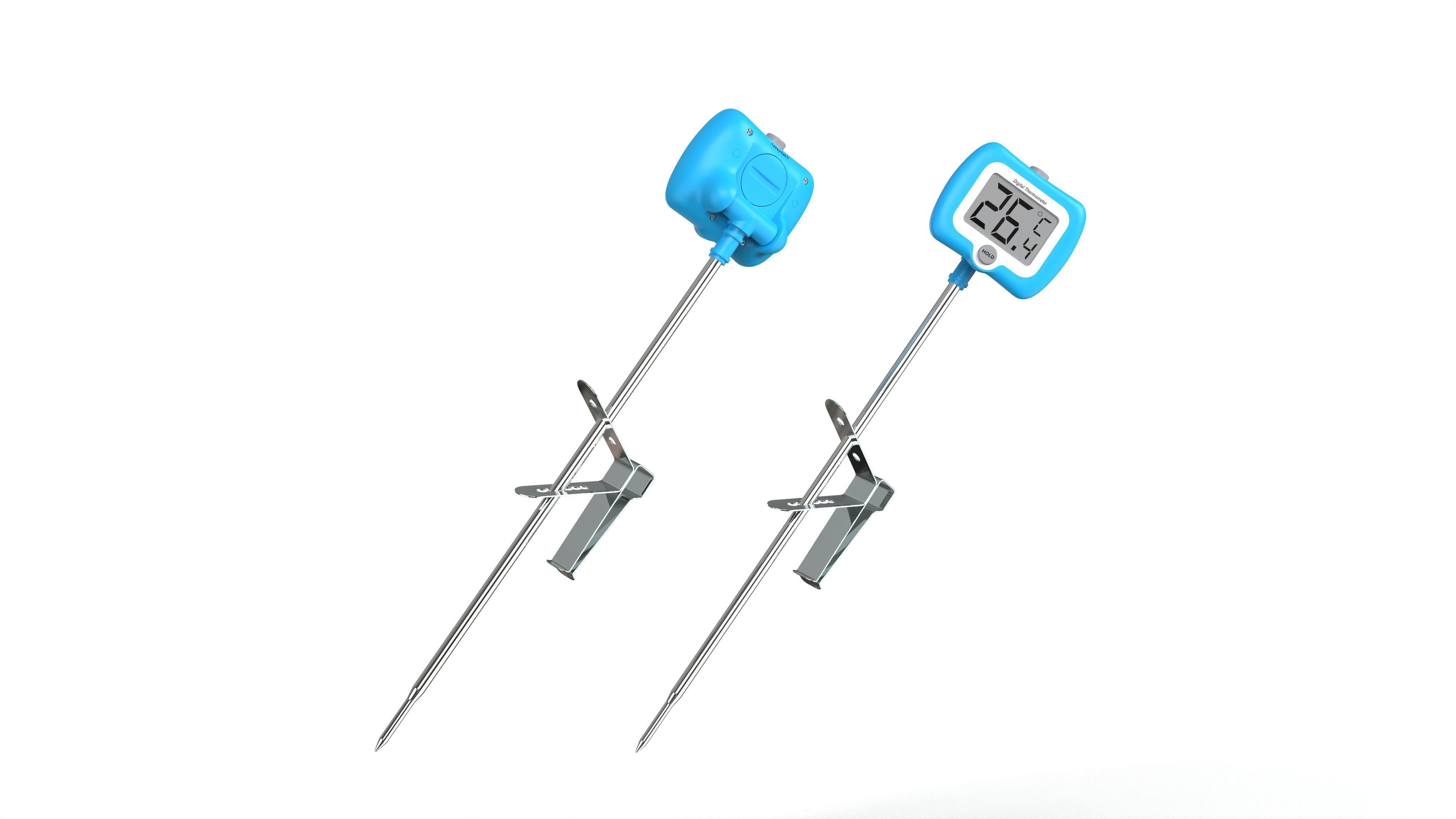 Digital Candy Thermometer  Low-poly 3D model_1