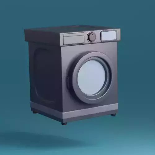 Cartoon washingmachine
