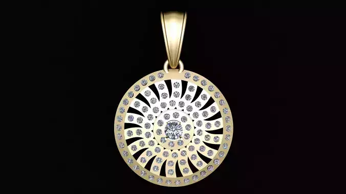 LUXURY WOMEN PENDENT 3D PRINTABLE MODEL