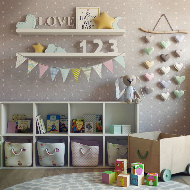Playful Children Room  3D model_1