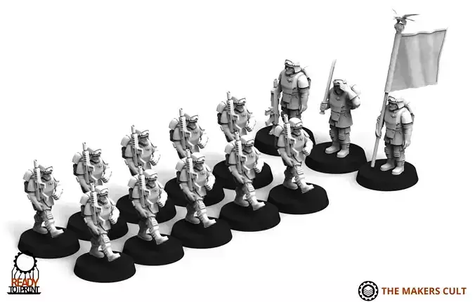 Universal Guard - Marching Infantry 3D print model