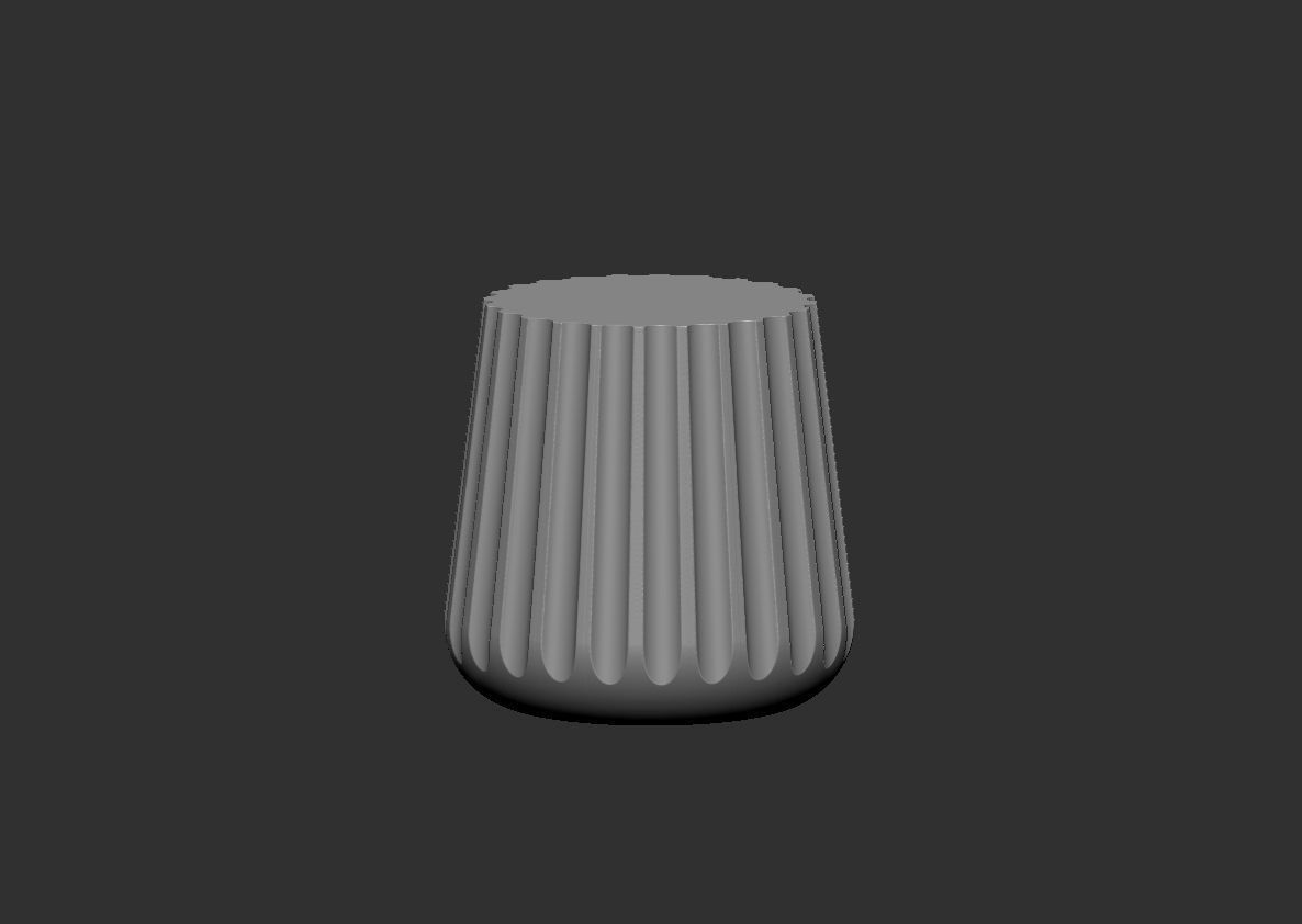 Side Table - planter vases 3D model_7