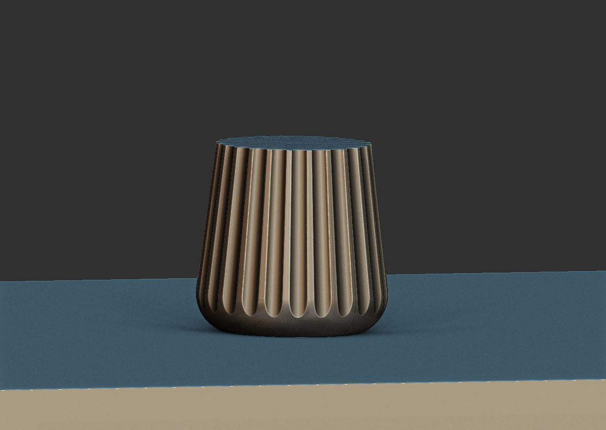 Side Table - planter vases 3D model_1