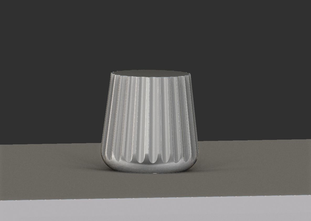 Side Table - planter vases 3D model_5