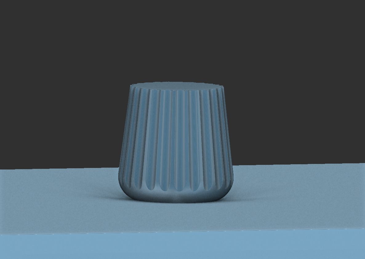 Side Table - planter vases 3D model_6