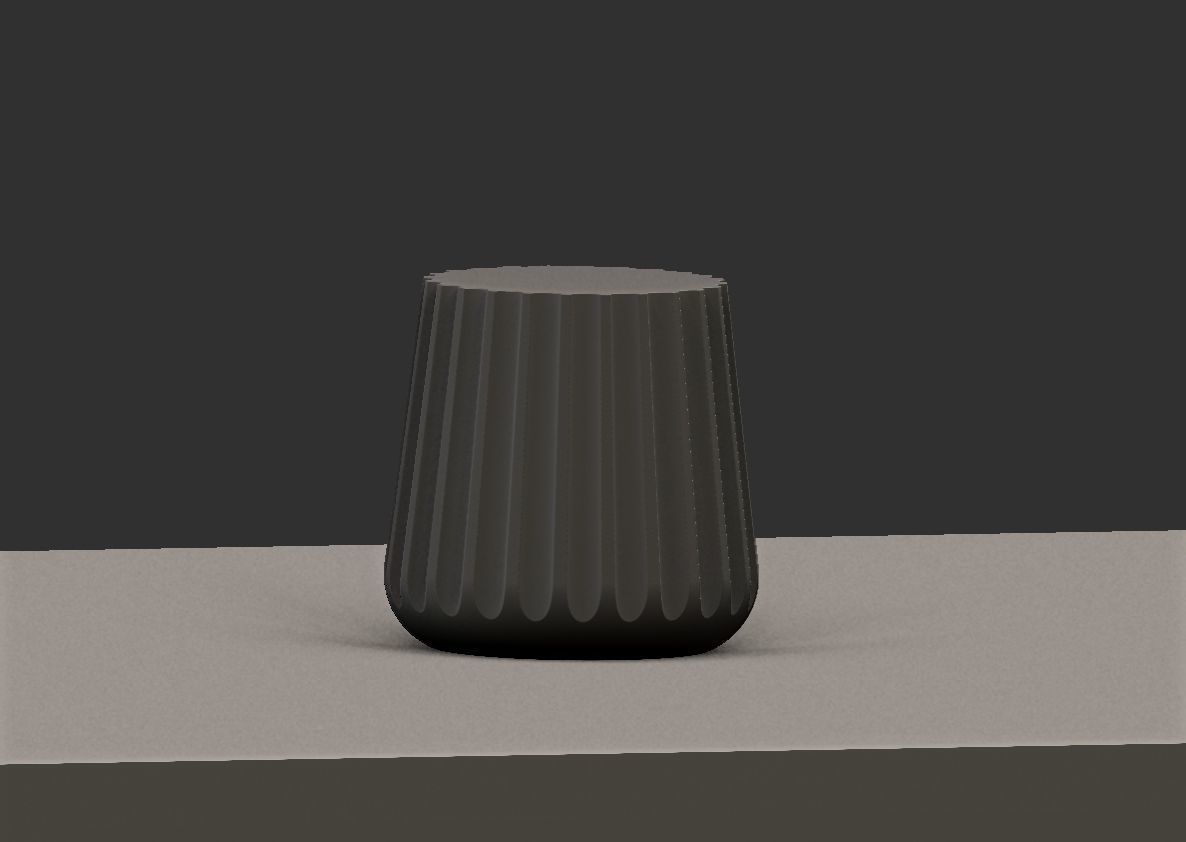 Side Table - planter vases 3D model_4