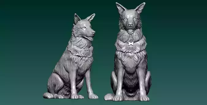 Shadow - German model - 3D print