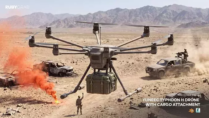 Yuneec Typhoon H Drone with Cargo Attachment