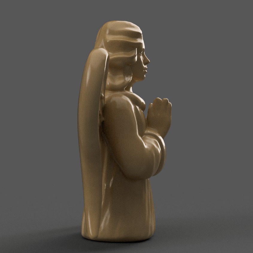 angel for christmas decoration 008 3D print model_6