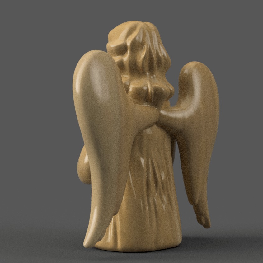 angel for christmas decoration 008 3D print model_3