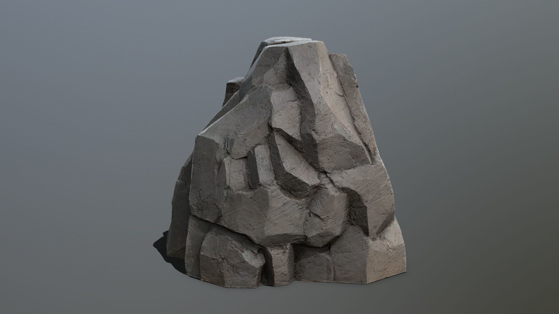 cliff rocks Low-poly 3D model_8