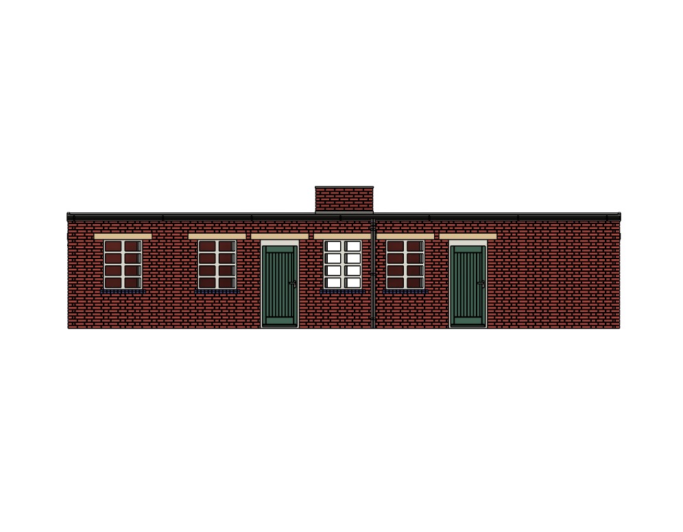 Model Railway Lineside Building 1 3D print model_6