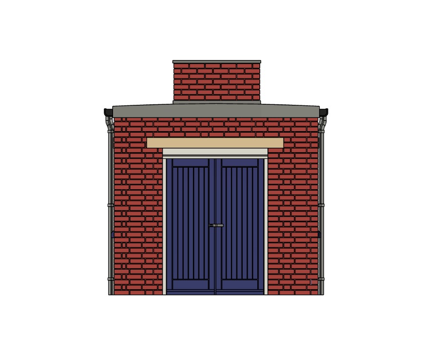 Model Railway Lineside Building 1 3D print model_7